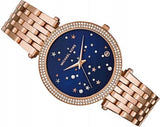 Michael Kors Darci Blue Dial Rose Gold Steel Strap Watch for Women - MK3728 Buy Now By Michael Kors