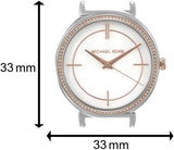 Michael Kors Cinthia Mother of Pearl Dial Two Tone Steel Strap Watch For Women - MK3831 Buy Now By Michael Kors