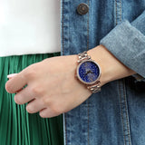 Michael Kors Sofie Analog Quartz Blue Dial Rose Gold Steel Strap Watch For Women - MK3971 Buy Now By Michael Kors