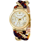 Michael Kors Runway Gold Dial Two Tone Steel Strap Watch for Women - MK4222 Buy Now By Michael Kors