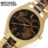 Michael Kors Slim Runway Tortoise Shell Dial Two Tone Steel Strap Watch for Women - MK4284 Buy Now By Michael Kors