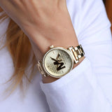 Michael Kors Sofie Quartz Gold Dial Gold Steel Strap Watch For Women - MK4334 Buy Now By Michael Kors