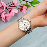 Michael Kors Sofie Chronograph White Dial Two Tone Steel Strap Watch For Women - MK4353 Buy Now By Michael Kors