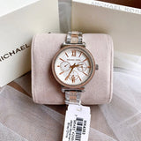 Michael Kors Sofie Chronograph White Dial Two Tone Steel Strap Watch For Women - MK4353 Buy Now By Michael Kors