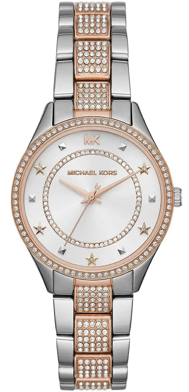 Michael Kors Lauryn Quartz White Dial Two Tone Steel Strap Watch For Women - MK4388 Buy Now By Michael Kors