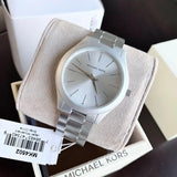 Michael Kors Slim Runway Silver Dial Silver Steel Strap Watch For Women - MK4502 Buy Now By Michael Kors