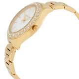 Michael Kors Liliane Mother of Pearl White Dial Gold Steel Strap Watch For Women - MK4555 Buy Now By Michael Kors
