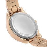 Michael Kors Lilane Three Hand Mother of Pearl White Dial Rose Gold Steel Strap Watch For Women - MK4557 Buy Now By Michael Kors