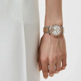 Michael Kors Abbey Three-Hand White Dial Two Tone Steel Strap Watch for Women - MK4616 Buy Now By Michael Kors