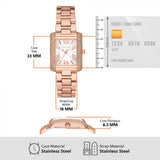 Michael Kors Emery Three-Hand Crystals Silver Dial Rose Gold Steel Strap Watch for Women - MK4641 Buy Now By Michael Kors