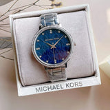 Michael Kors Pyper Blue Dial Silver Steel Strap Watch For Women - MK4671 Buy Now By Michael Kors