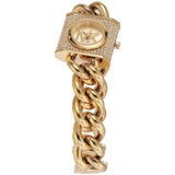 Michael Kors Chain Lock Pave Gold Dial Gold Steel Strap Watch For Women - MK4711 Buy Now By Michael Kors