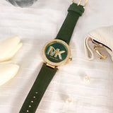 Michael Kors Parker Green Dial Green Leather Strap Watch For Women - MK4724 Buy Now By Michael Kors