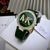 Michael Kors Parker Green Dial Green Leather Strap Watch For Women - MK4724 Buy Now By Michael Kors