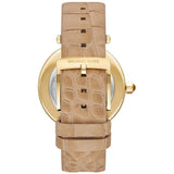 Michael Kors Parker Three-Hand Gold Dial Brown Leather Strap Watch For Women - MK4725 Buy Now By Michael Kors