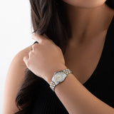 Michael Kors Lexington Analog Silver Dial Two Tone Steel Strap Watch for Women - MK4740 Buy Now By Michael Kors