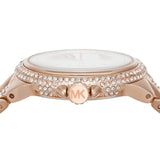 Michael Kors Camille Analog Silver Dial Rose Gold Steel Strap Watch for Women - MK4810 Buy Now By Michael Kors