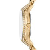 Michael Kors Sage Analog White Dial Gold Steel Strap Watch for Women - MK4822 Buy Now By Michael Kors