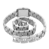 Michael Kors Emery Pave Double Wrap Crystals White Dial Silver Steel Strap Watch for Women - MK4836 Buy Now By Michael Kors