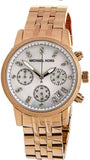 Michael Kors Damen White Dial Rose Gold Steel Strap Watch for Women - MK5026 Buy Now By Michael Kors