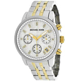 Michael Kors Ritz Chronograph White Dial Two Tone Steel Strap Watch for Women - MK5057 Buy Now By Michael Kors