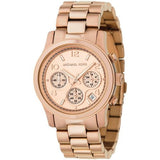 Michael Kors Runway Rose Gold Dial Rose Gold Steel Strap Watch for Women - MK5128 Buy Now By Michael Kors