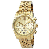 Michael Kors Lexington Chronograph Gold Dial Gold Steel Strap Watch for Women - MK5556 Buy Now By Michael Kors