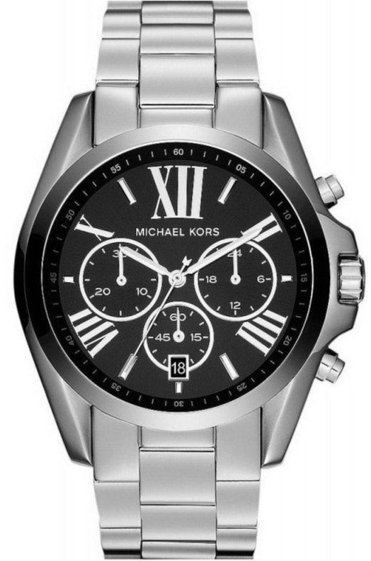 Michael Kors Bradshaw Black Dial Silver Steel Strap Watch for Men - MK5705 Buy Now By Michael Kors