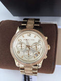 Michael Kors Runway Gold Dial Gold Steel Strap Watch for Women - MK5826 Buy Now By Michael Kors