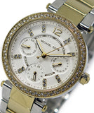Michael Kors Parker White Dial Two Tone Steel Strap Watch for Women - MK6055 Buy Now By Michael Kors