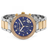 Michael Kors Parker Blue Dial Two Tone Steel Strap Watch for Women - MK6141 Buy Now By Michael Kors
