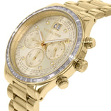 Michael Kors Brinkley Diamonds Gold Dial Gold Steel Strap Watch for Women - MK6187 Buy Now By Michael Kors