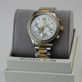 Michael Kors Brinkley Chronograph Silver Dial Two Tone Steel Strap Watch for Women - MK6188 Buy Now By Michael Kors