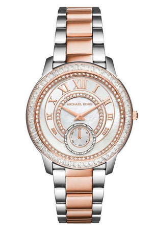 Michael Kors Madelyn Silver Dial Two Tone Steel Strap Watch for Women - MK6288 Buy Now By Michael Kors