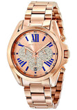 Michael Kors Bradshaw Chronograph Rose Gold Dial Rose Gold Steel Strap Watch For Women - MK6321 Buy Now By Michael Kors