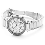Michael Kors Parker Chronograph Silver Dial Silver Steel Strap Watch For Women - MK6354 Buy Now By Michael Kors