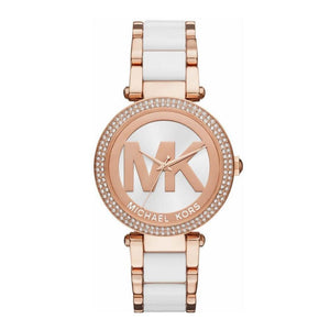 Michael Kors Parker White Dial Two Tone Steel Strap Watch for Women - MK6365 Buy Now By Michael Kors