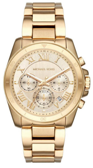 Michael Kors Brecken Chronograph Gold Dial Gold Steel Strap Watch For Women - MK6366 Buy Now By Michael Kors