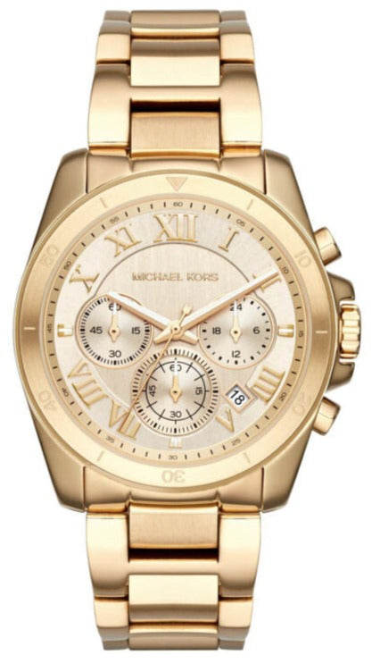 Michael Kors Brecken Chronograph Gold Dial Gold Steel Strap Watch For Women - MK6366 Buy Now By Michael Kors