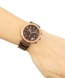 Michael Kors Parker Analog Quartz Brown Dial Brown Steel Strap Watch For Women - MK6378 Buy Now By Michael Kors