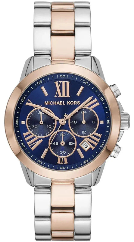 Michael Kors Bradshaw Chronograph Blue Dial Two Tone Steel Strap Watch For Women - MK6389 Buy Now By Michael Kors