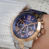 Michael Kors Bradshaw Chronograph Blue Dial Two Tone Steel Strap Watch For Women - MK6389 Buy Now By Michael Kors