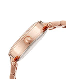 Michael Kors Mini Parker Multi-Function Plum Mother of Pearl Dial Rose Gold Steel Strap Watch For Women - MK6403 Buy Now By Michael Kors
