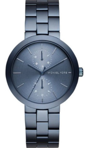Michael Kors Garner Chronograph Quartz Blue Dial Blue Steel Strap Watch For Women - MK6410 Buy Now By Michael Kors