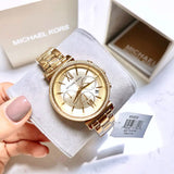 Michael Kors Sofie Chronograph Quartz Gold Dial Gold Steel Strap Watch For Women - MK6559 Buy Now By Michael Kors