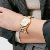 Michael Kors Channing Quartz Mother of Pearl Pink Dial Two Tone Steel Strap Watch For Women - MK6650 Buy Now By Michael Kors