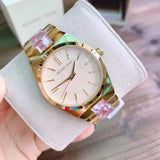 Michael Kors Channing Quartz Mother of Pearl Pink Dial Two Tone Steel Strap Watch For Women - MK6650 Buy Now By Michael Kors