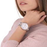 Michael Kors Ritz Chronograph White Dial Two Tone Steel Strap Watch For Women - MK6651 Buy Now By Michael Kors