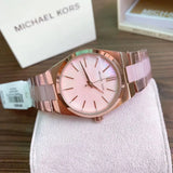 Michael Kors Channing Quartz Mother of Pearl Pink Dial Two Tone Steel Strap Watch For Women - MK6652 Buy Now By Michael Kors