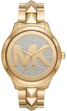Michael Kors Runway Mercer Crystals Gold Dial Gold Steel Strap Watch For Women - MK6714 Buy Now By Michael Kors